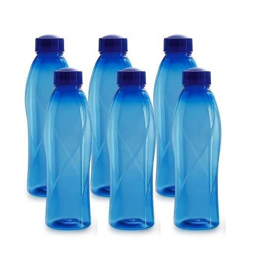 Cello Texas 1000 Ml Bottle Pack Of 6 Blue Plastic Muzaffarpur E Shop